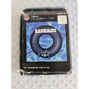 Dallas Cowboys Pool Float New Inflatable Raft 31" Official NFL Swim Ring Tube